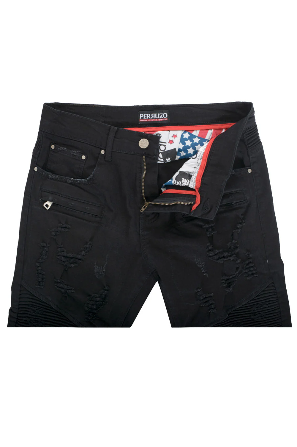 Moto Jeans in Distressed Black - Image 3