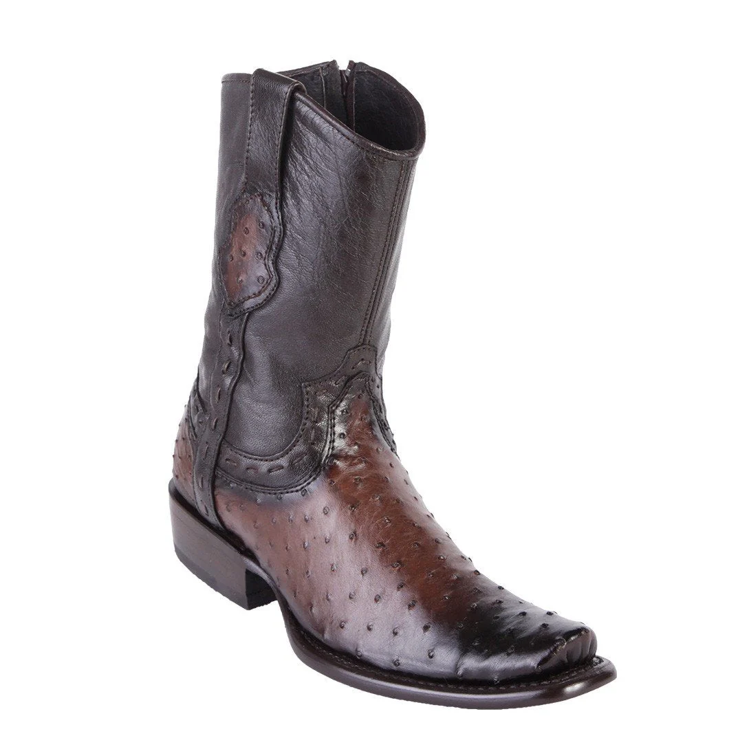 King Exotic Men's Dubai Toe Ostrich Boots - Image 2