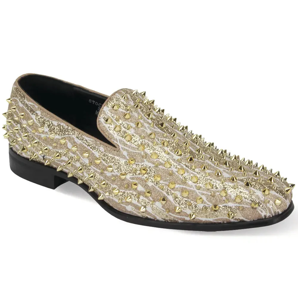 King Spiky Slip-On Loafers by After Midnight