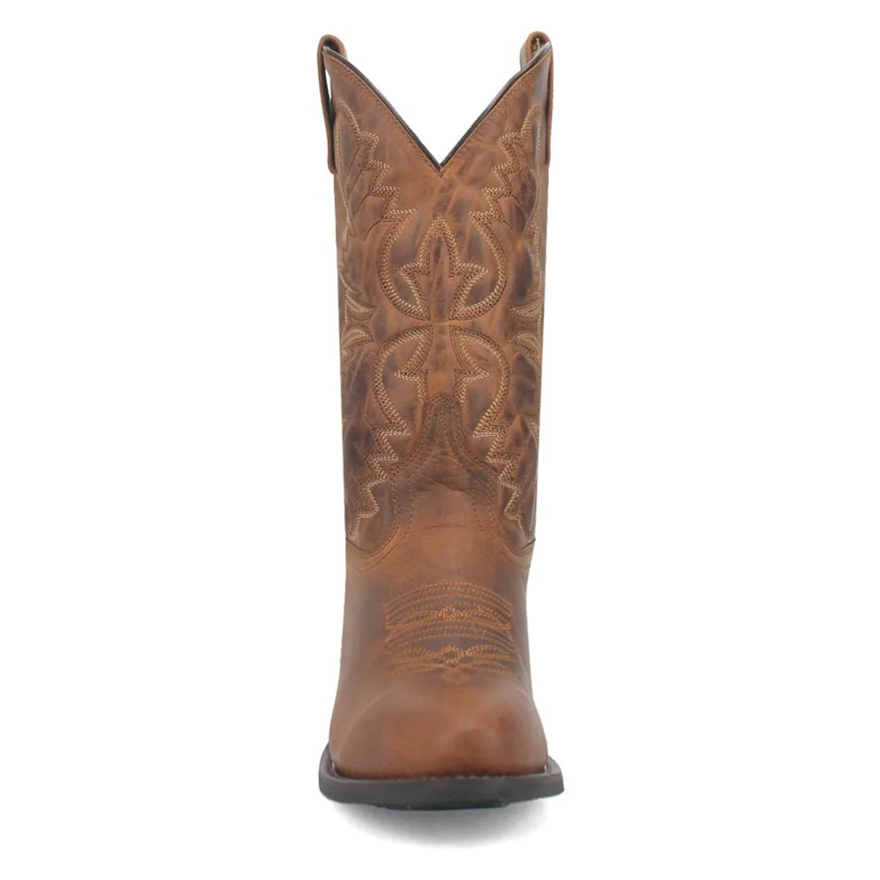 Laredo Birchwood Tan Leather Round Toe Boots for Men - Image 3