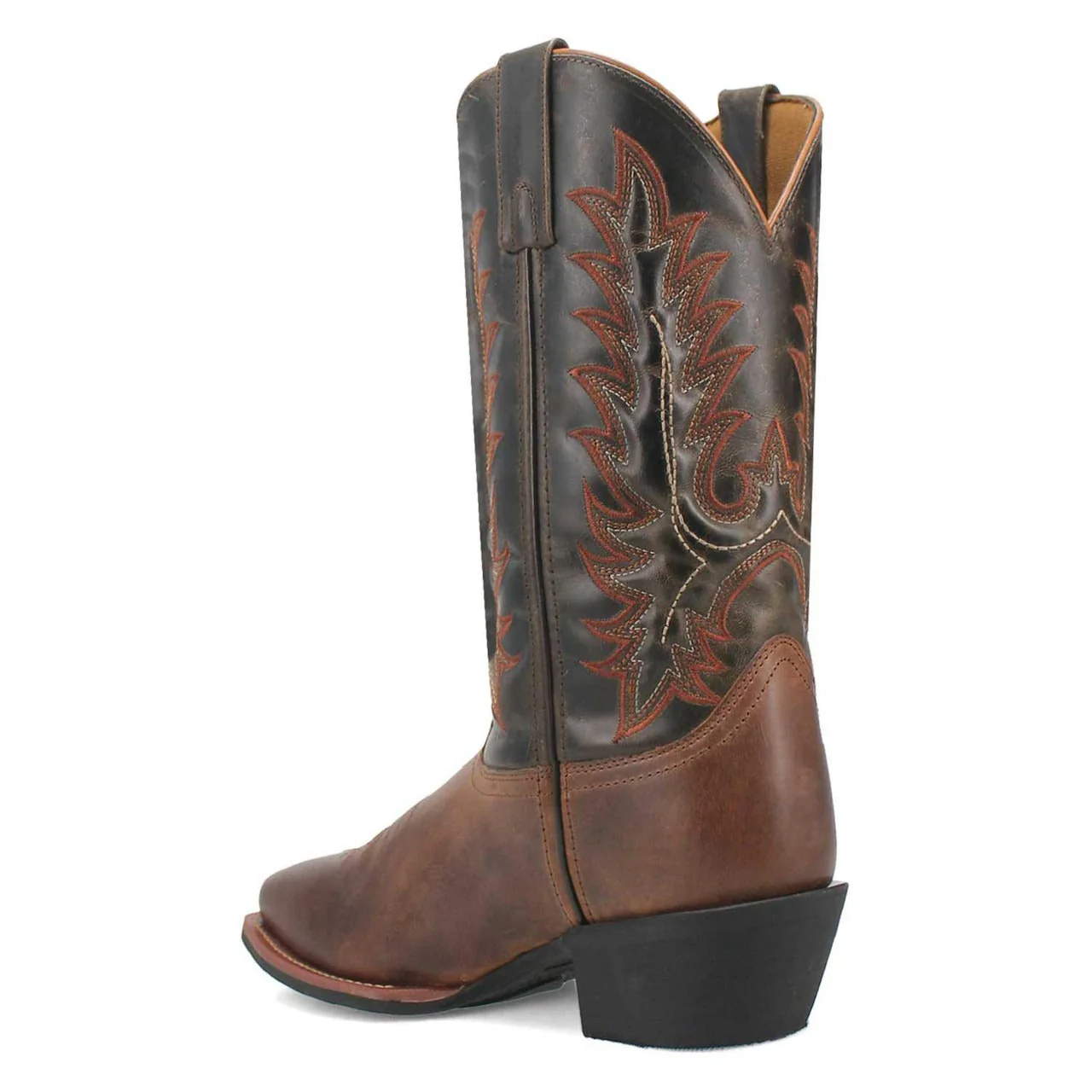 Laredo Kent 12" Shaft Rust/Olive Cowboy Square Toe Leather Boot - Image 3