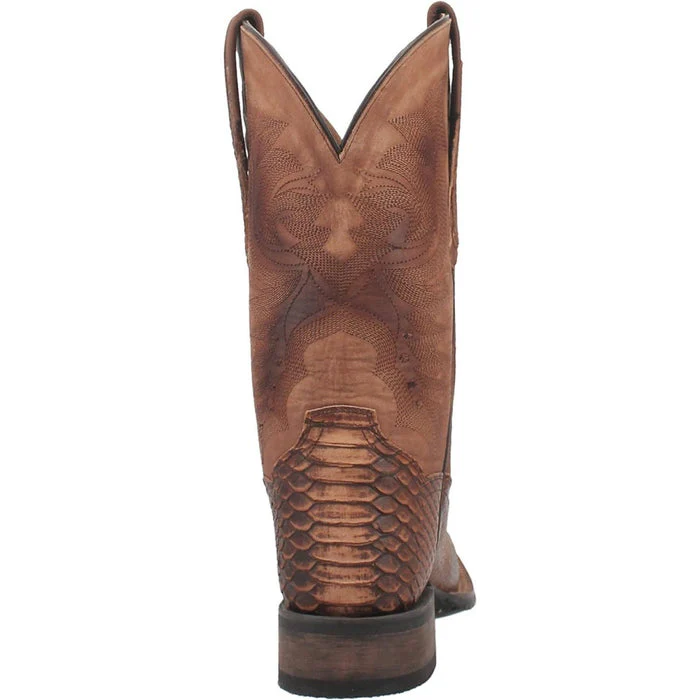 Laredo Atlanta Lizard Print Leather J-Toe Boots - Image 5