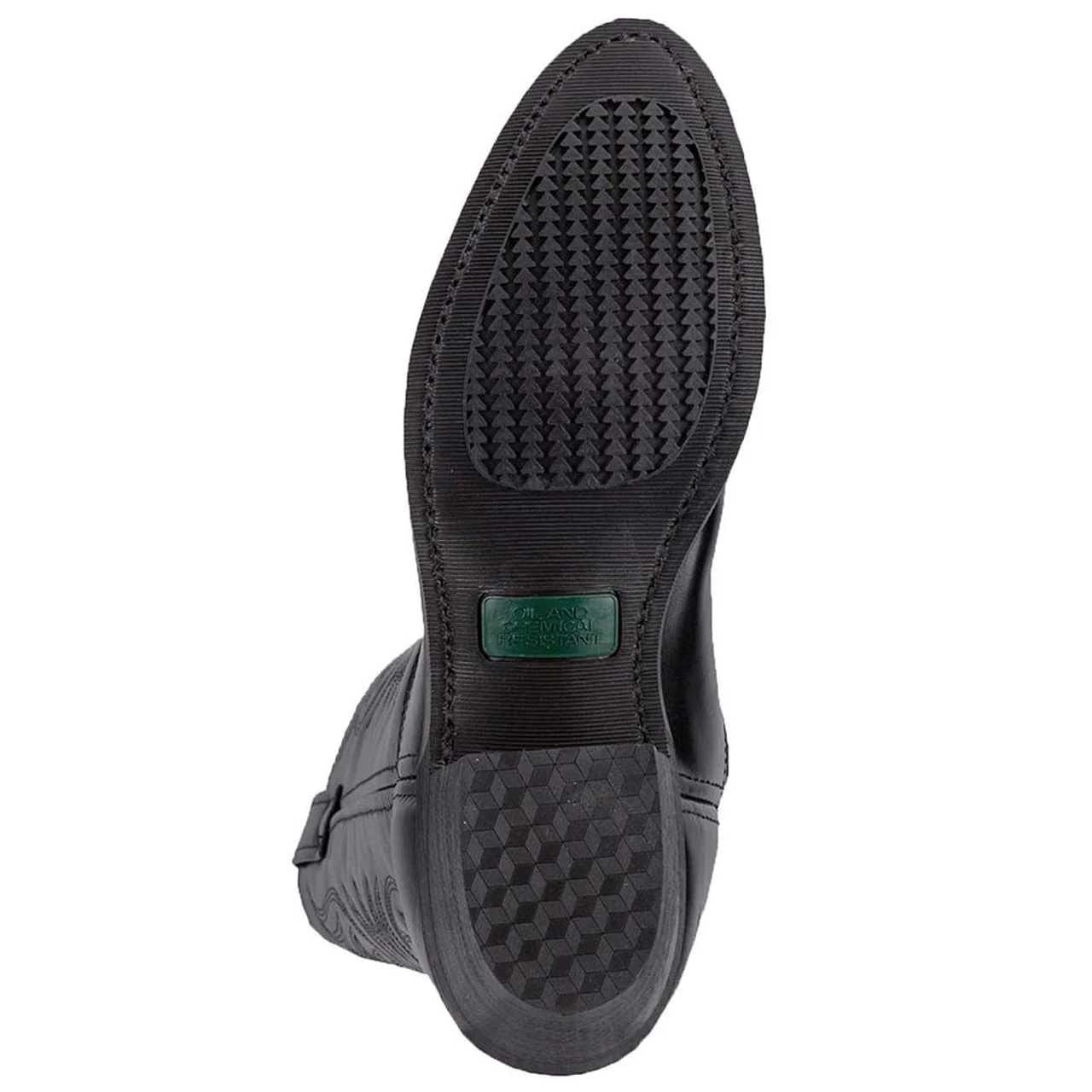 Laredo Paris R-Toe Black Leather Men's Boots - Image 6