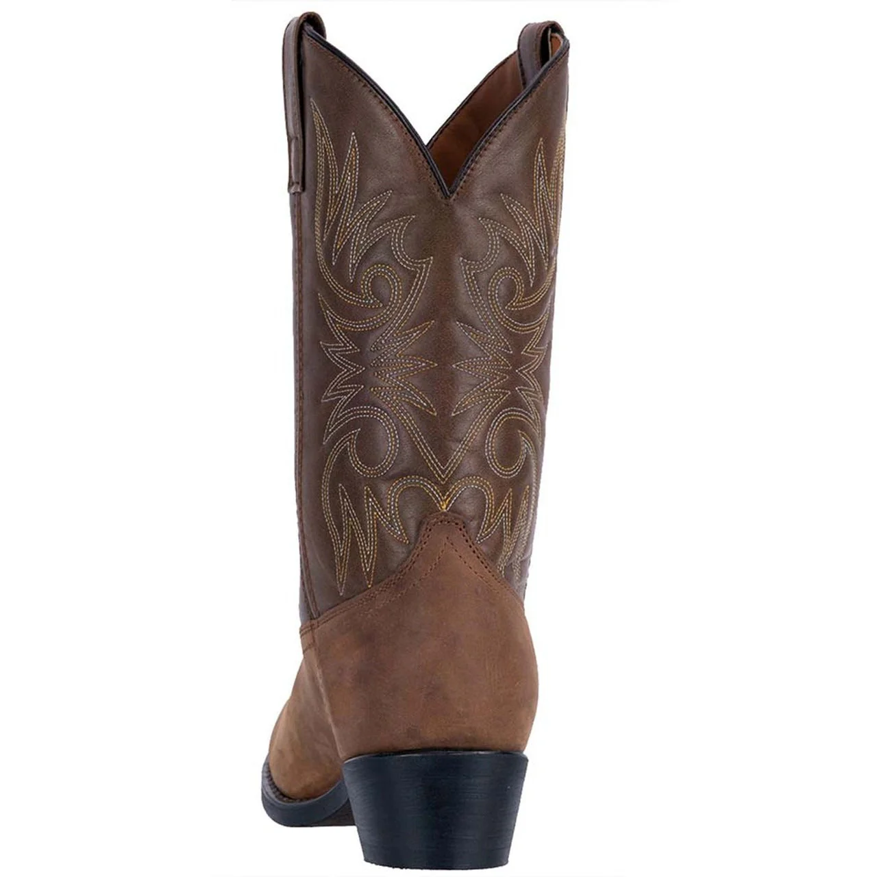 Laredo Paris Tan Distressed R-Toe Men's Leather Boots - Image 3