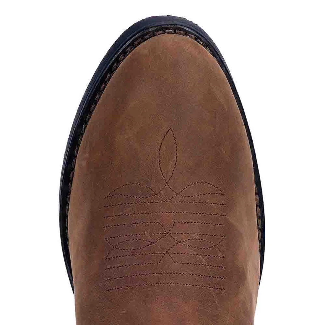 Laredo Paris Tan Distressed R-Toe Men's Leather Boots - Image 4