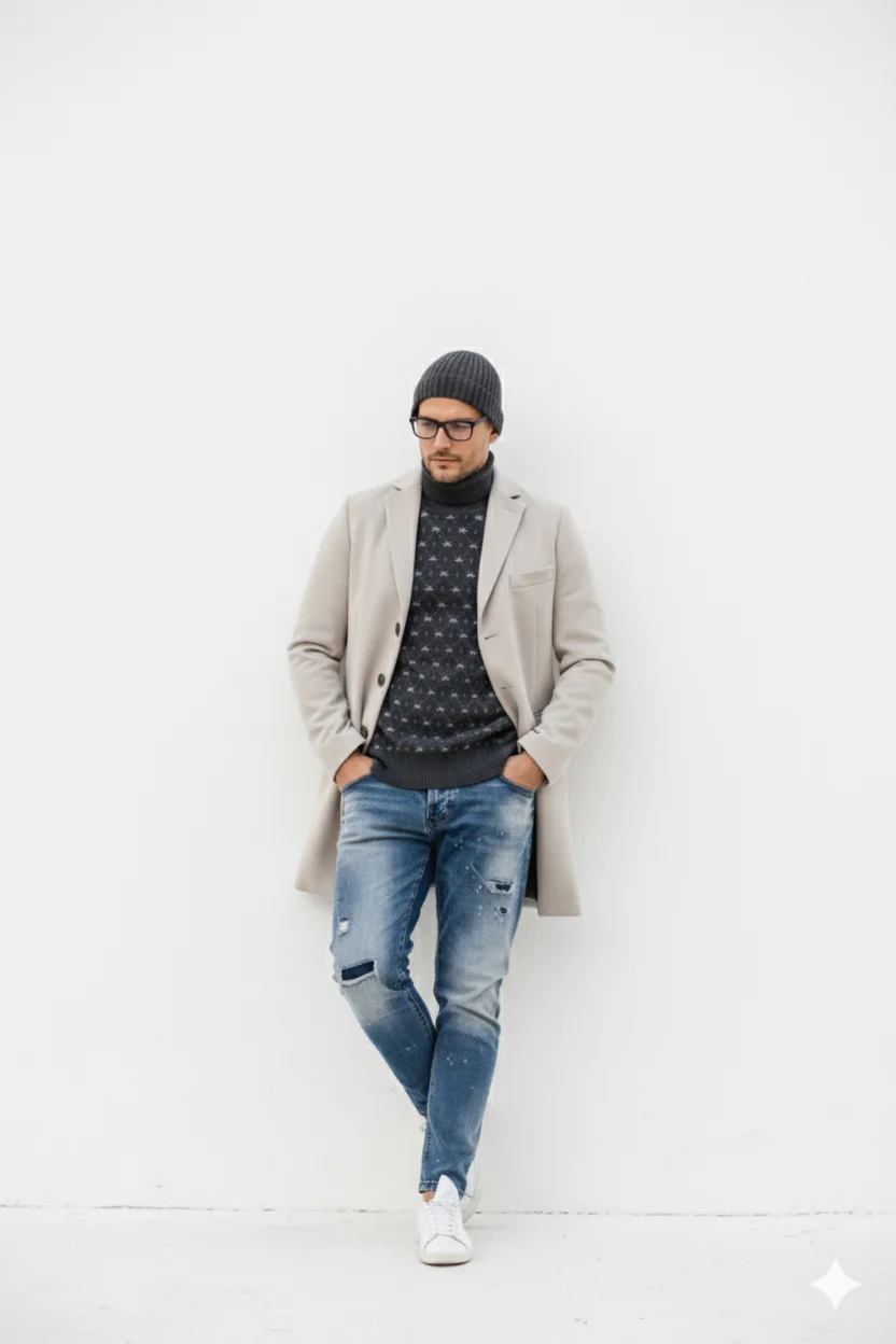 Light Tan Overcoat - Beige Sand Color Light Carcoat - Image 9