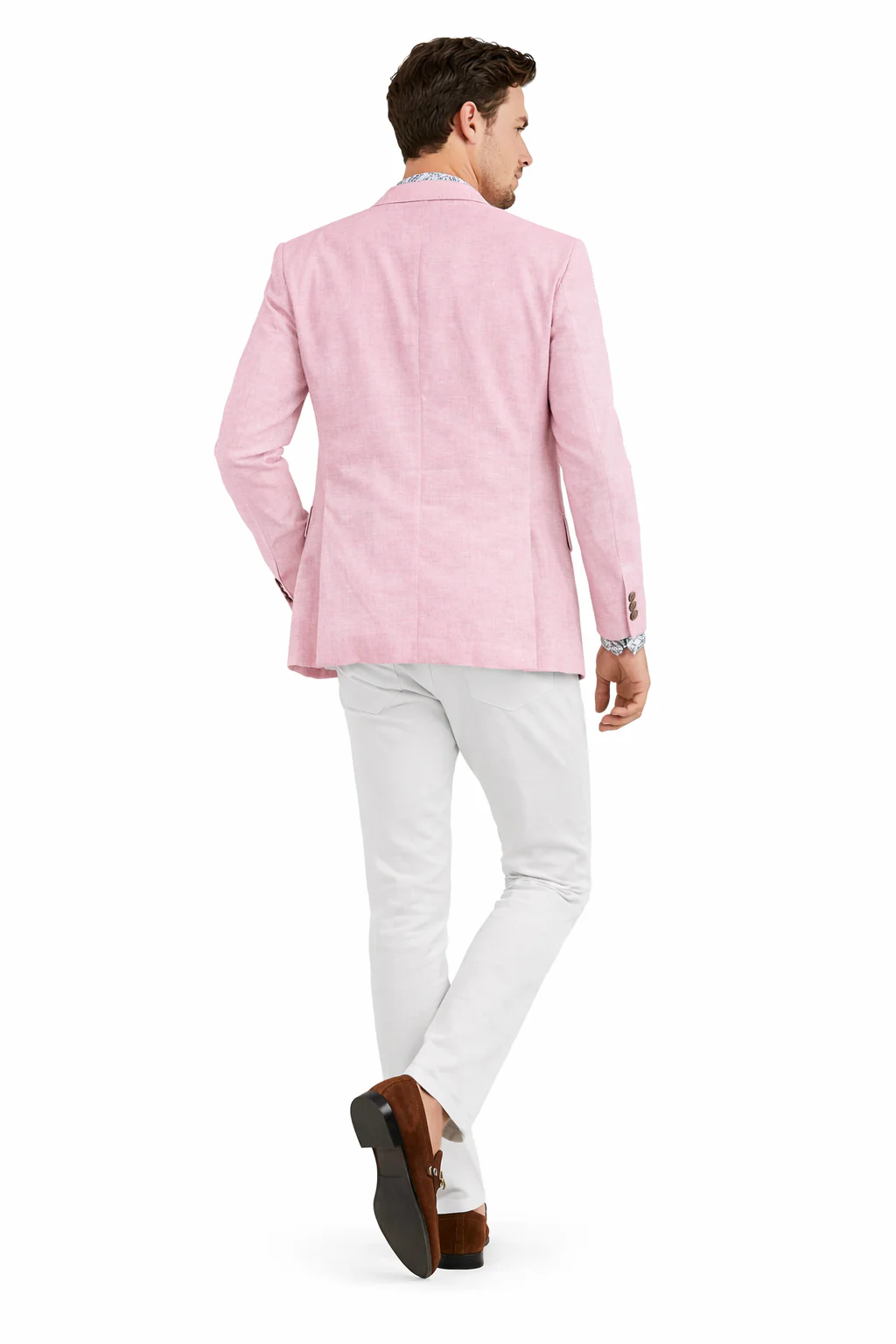 Linen Blazer - Pink Linen Sportcoat - Image 6