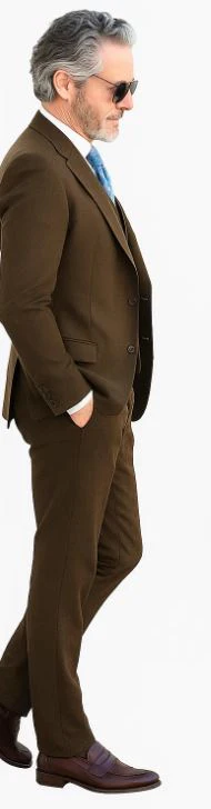 Linen Suit - Mens Summer Suits Brown Linen Color - Beach Wedding - Image 5