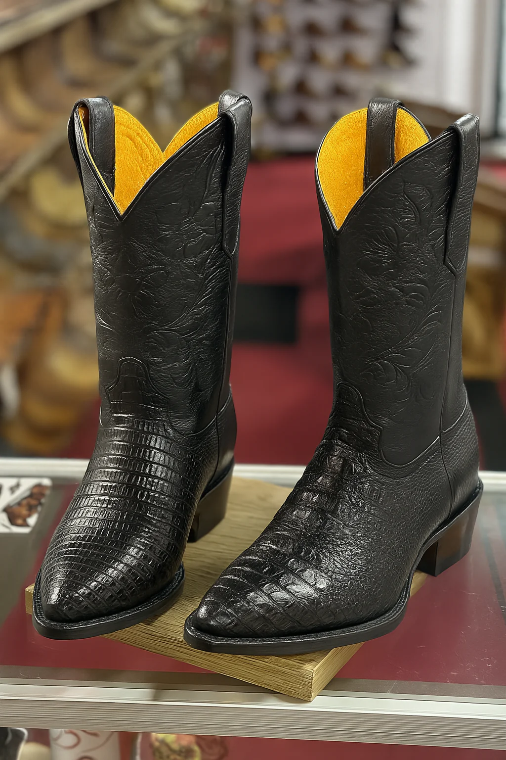 Lizard Print Western Boots - Image 11
