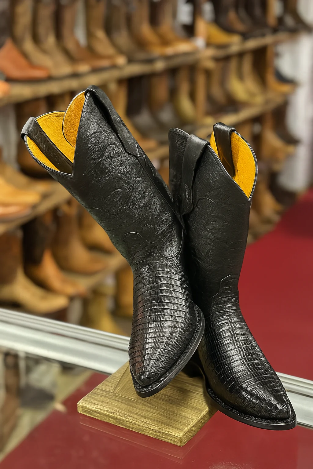 Lizard Print Western Boots - Image 13