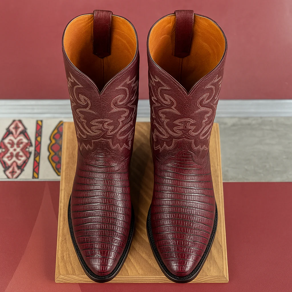 Lizard Print Western Boots - Image 4