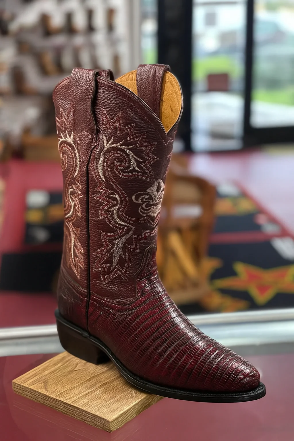 Lizard Print Western Boots - Image 7