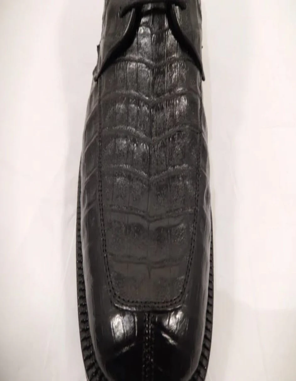 Los Altos All-Over Crocodile Lace Up Ankle Boots by Alligator Warehouse - Image 13