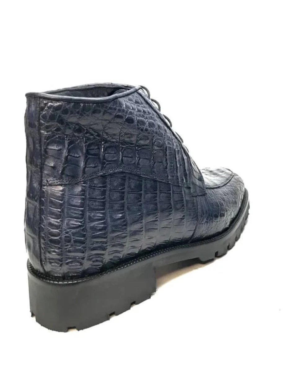 Los Altos All-Over Crocodile Lace Up Ankle Boots by Alligator Warehouse - Image 5