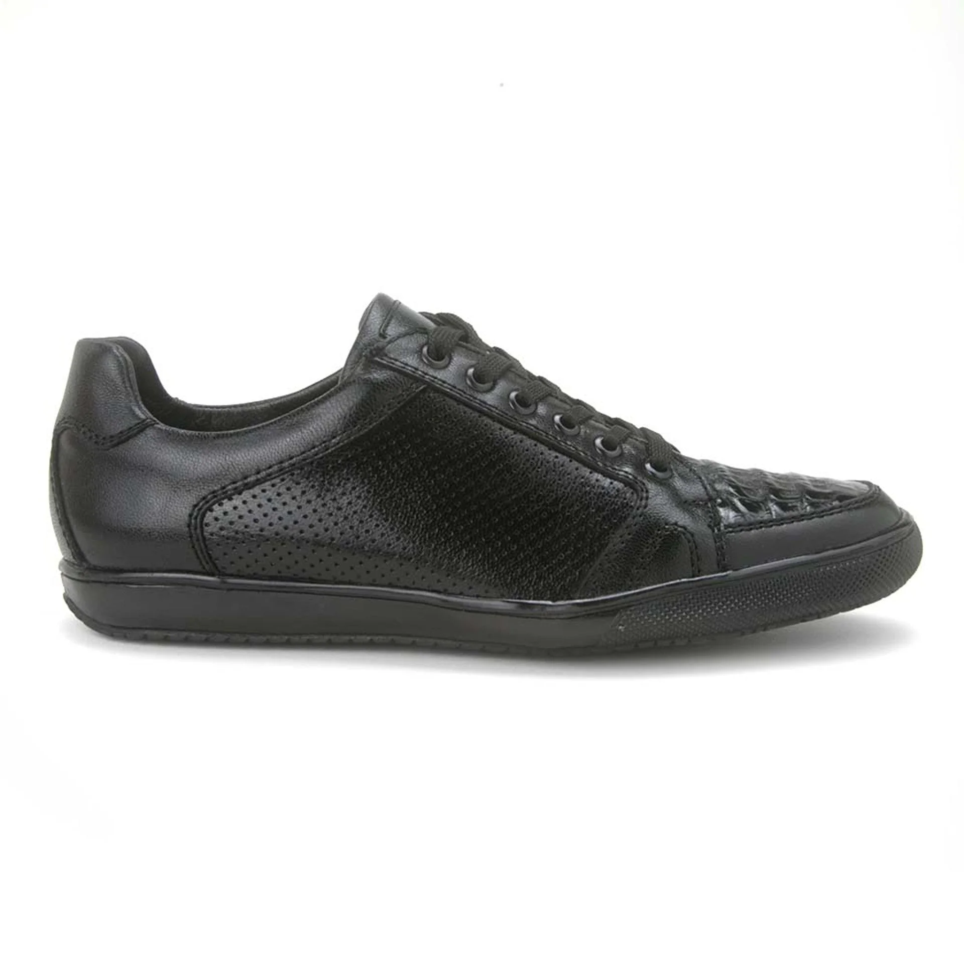 Los Altos Black Caiman Belly Casual Shoes - Image 2