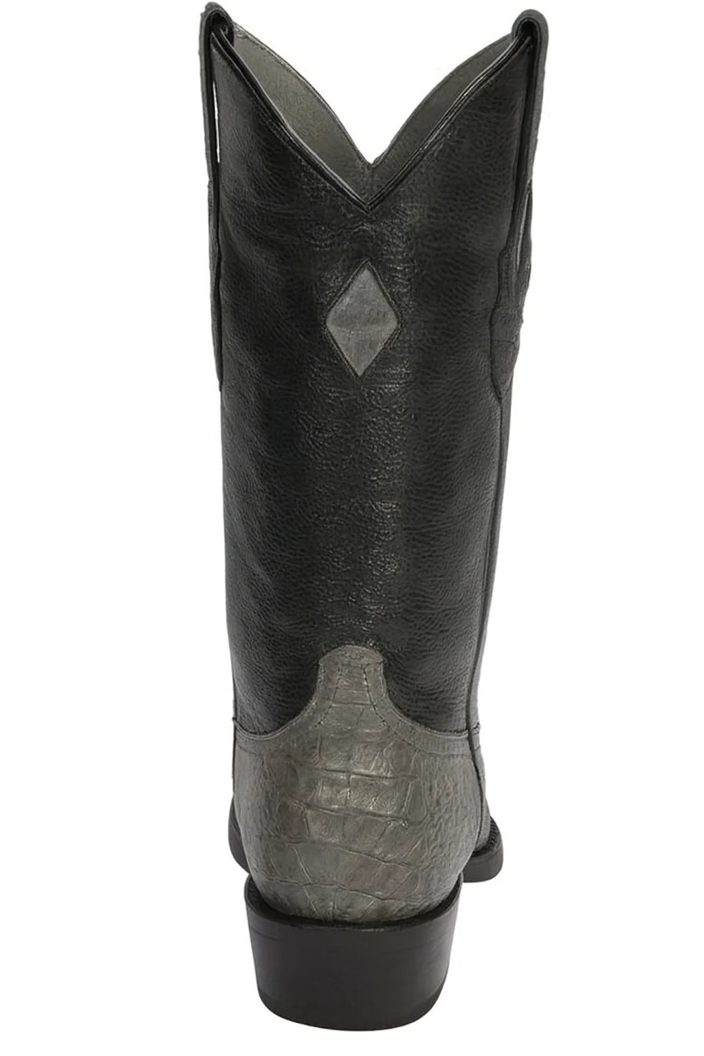 Los Altos Boots - Mens Dress Cowboy Boot - Low Priced Grey Caiman Cowboy Boots - in Grey - Image 4