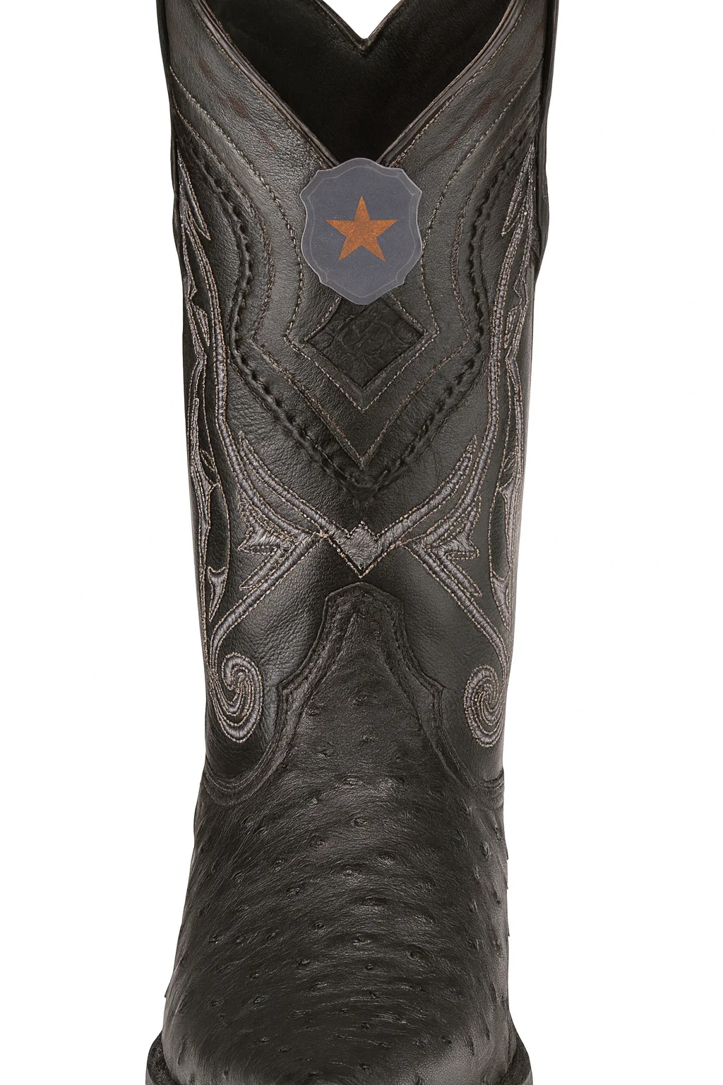 Los Altos Boots Ostrich Black Pointed Toe Cowboy Boots - Botas De Avestruz - Image 8