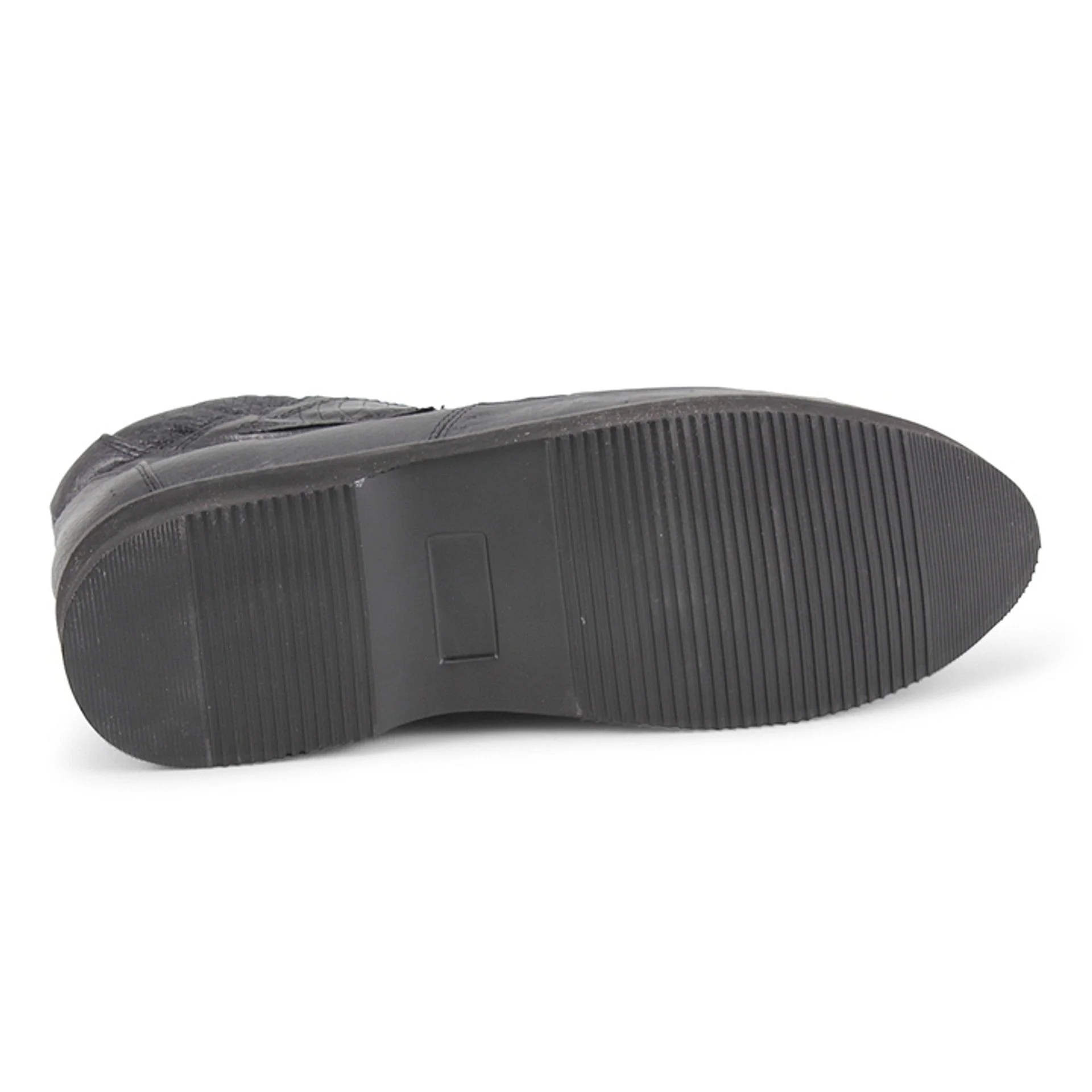 Los Altos Men's Black Caiman And Ostrich Skin Boots - Image 3