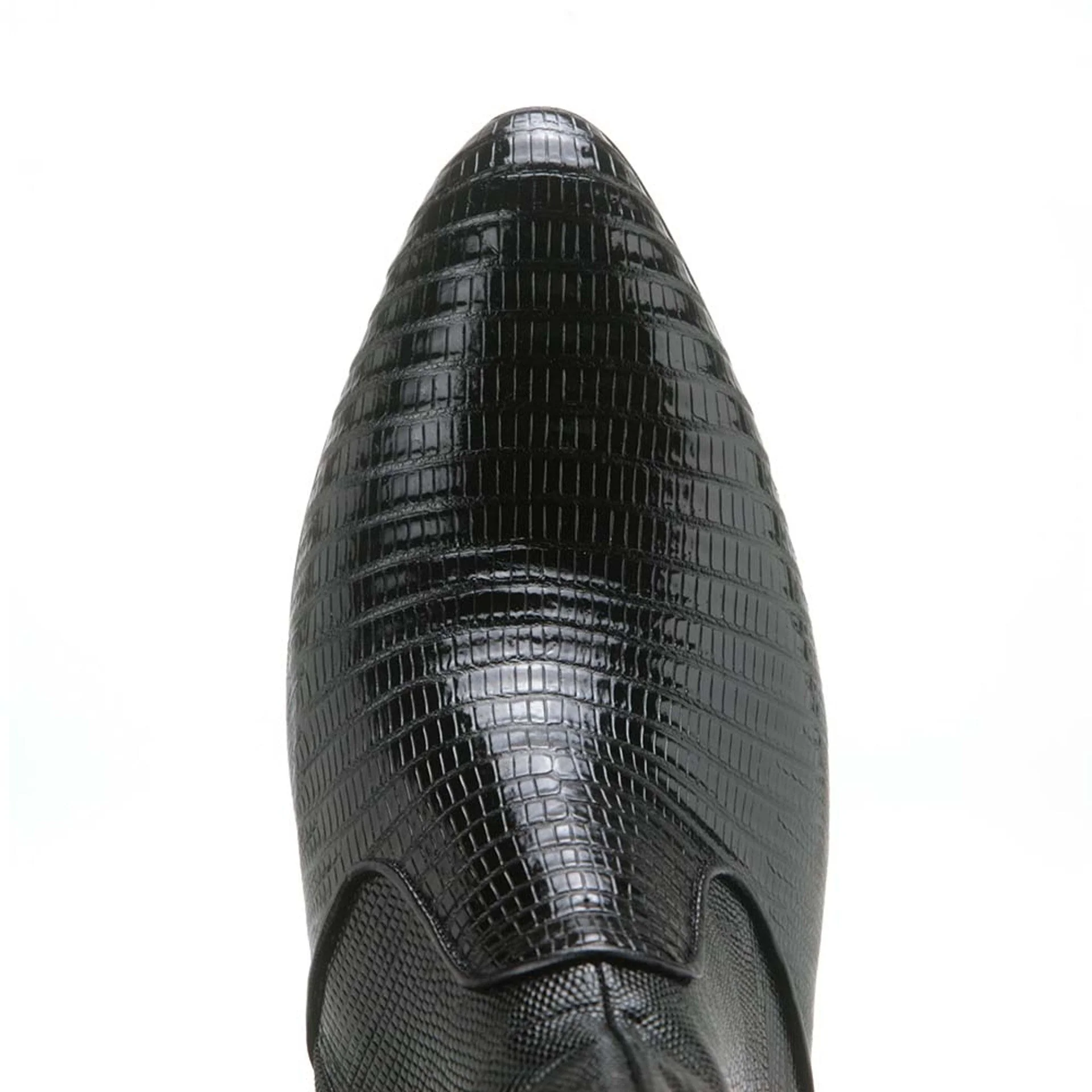 Los Altos Men's Black Genuine Lizard Leather Ankle Boots - Image 4