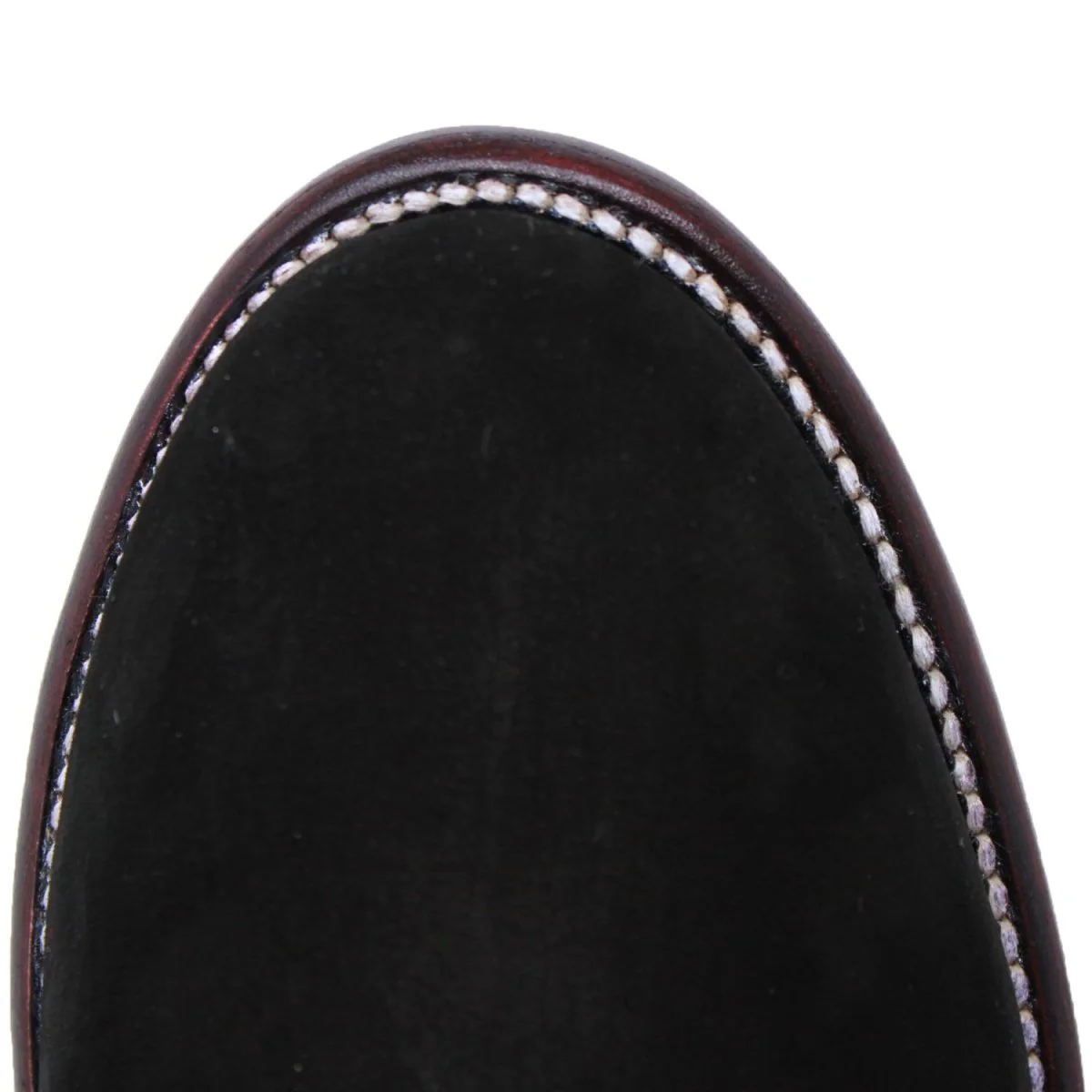 Los Altos Men's Round Toe Suede Leather Short Boots - Black 50B6305 - Image 5