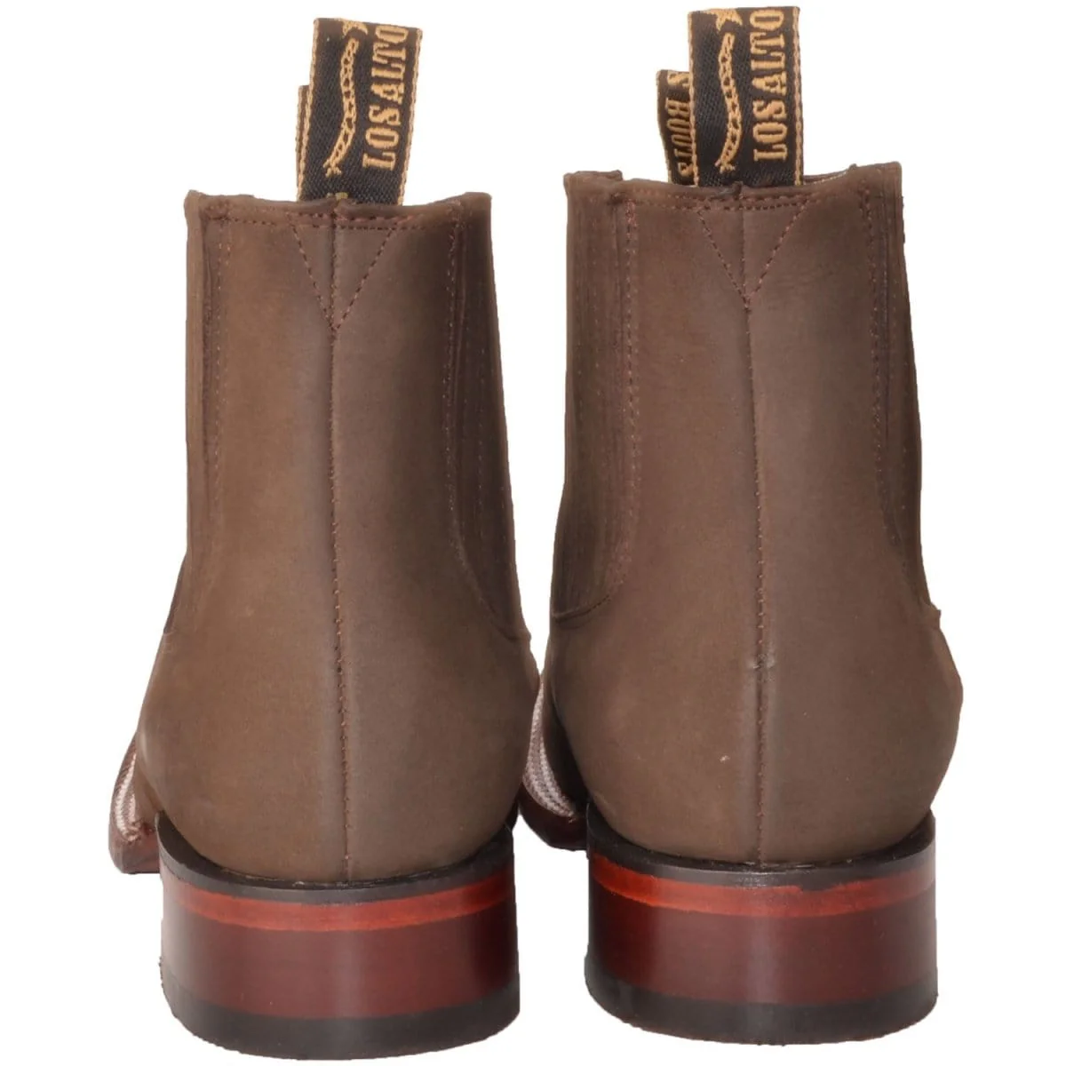 Los Altos Men's Square Toe Suede Leather Short Boots LAB-82B63-B - Image 5