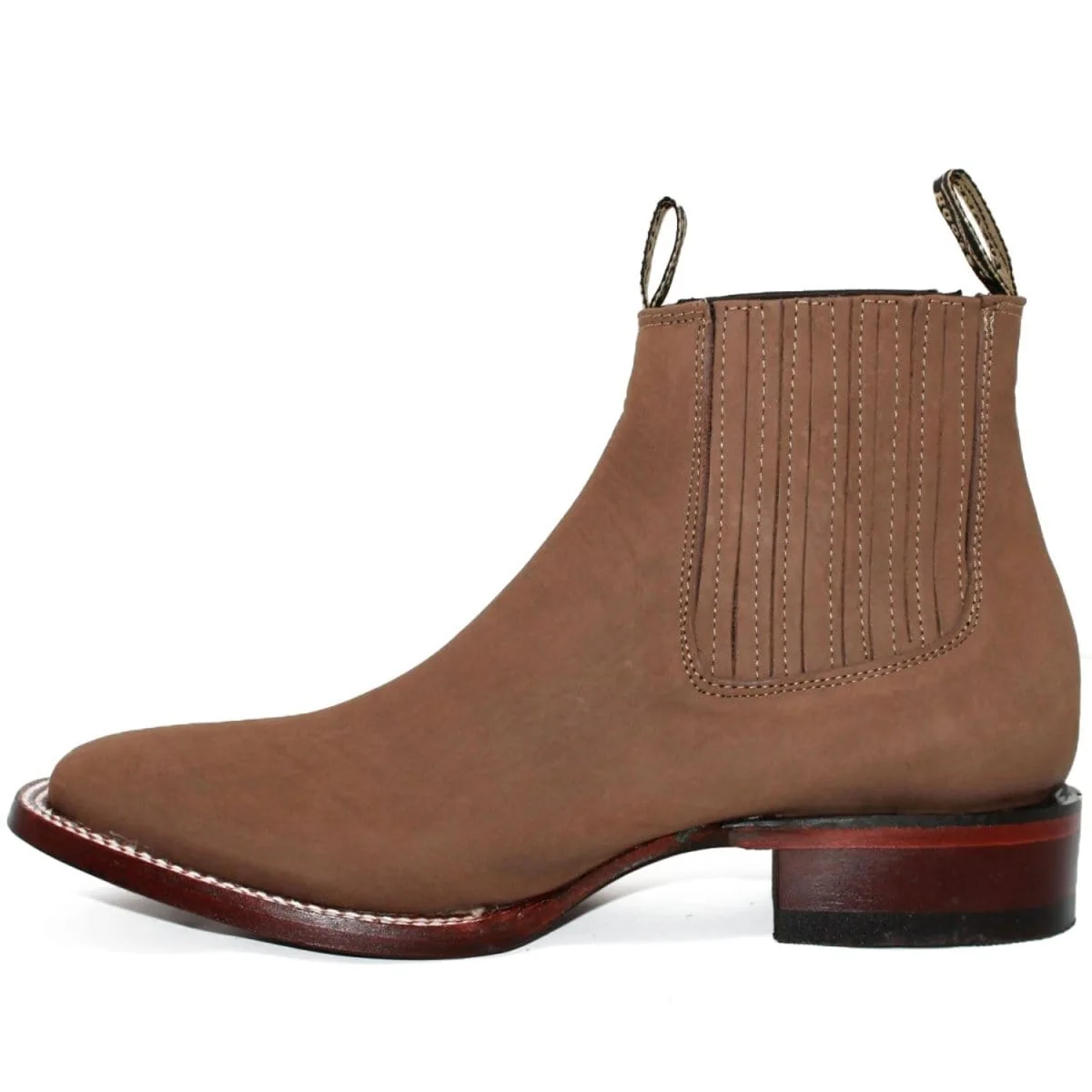 Los Altos Men's Square Toe Suede Leather Short Boots LAB-82B63-B - Image 9