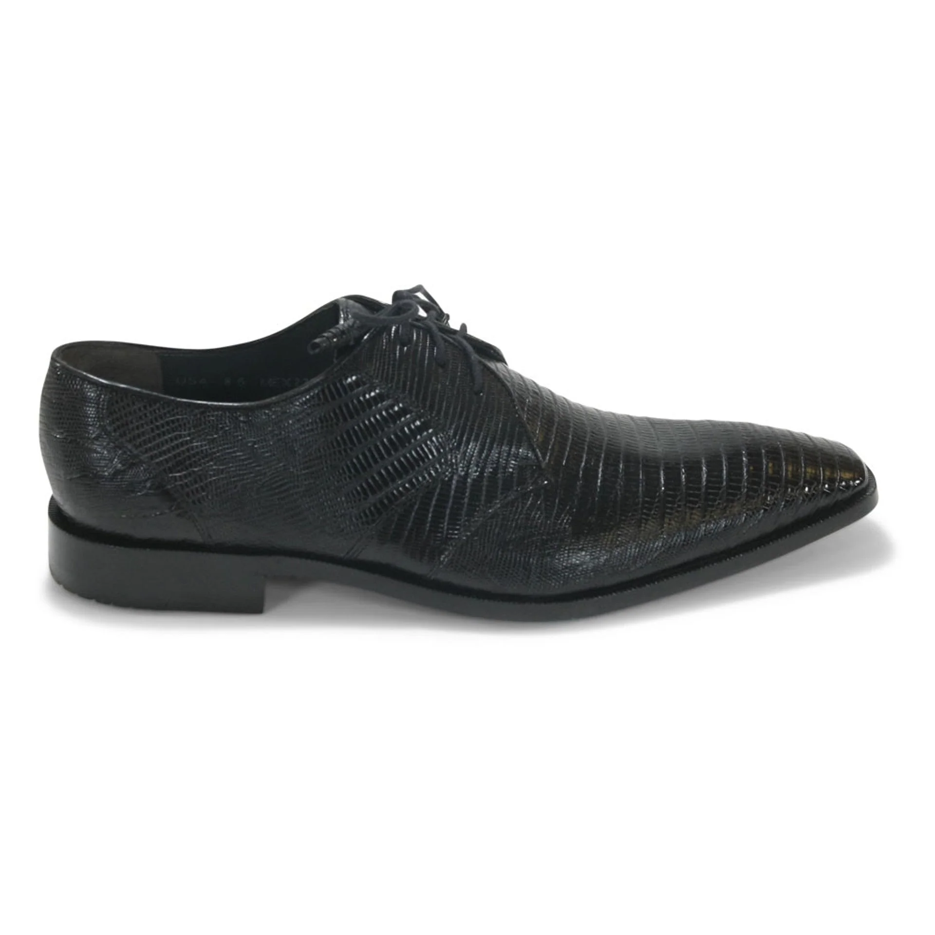 Los Altos Oxford Black Genuine Teju Lizard Shoes - Image 2