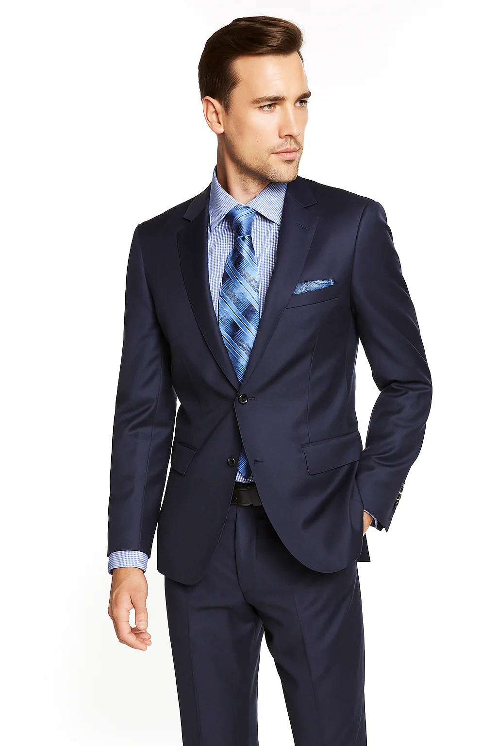 Tiglio Suit Brand Suit French Blue- High End Suits - High Quality Suits - Image 5