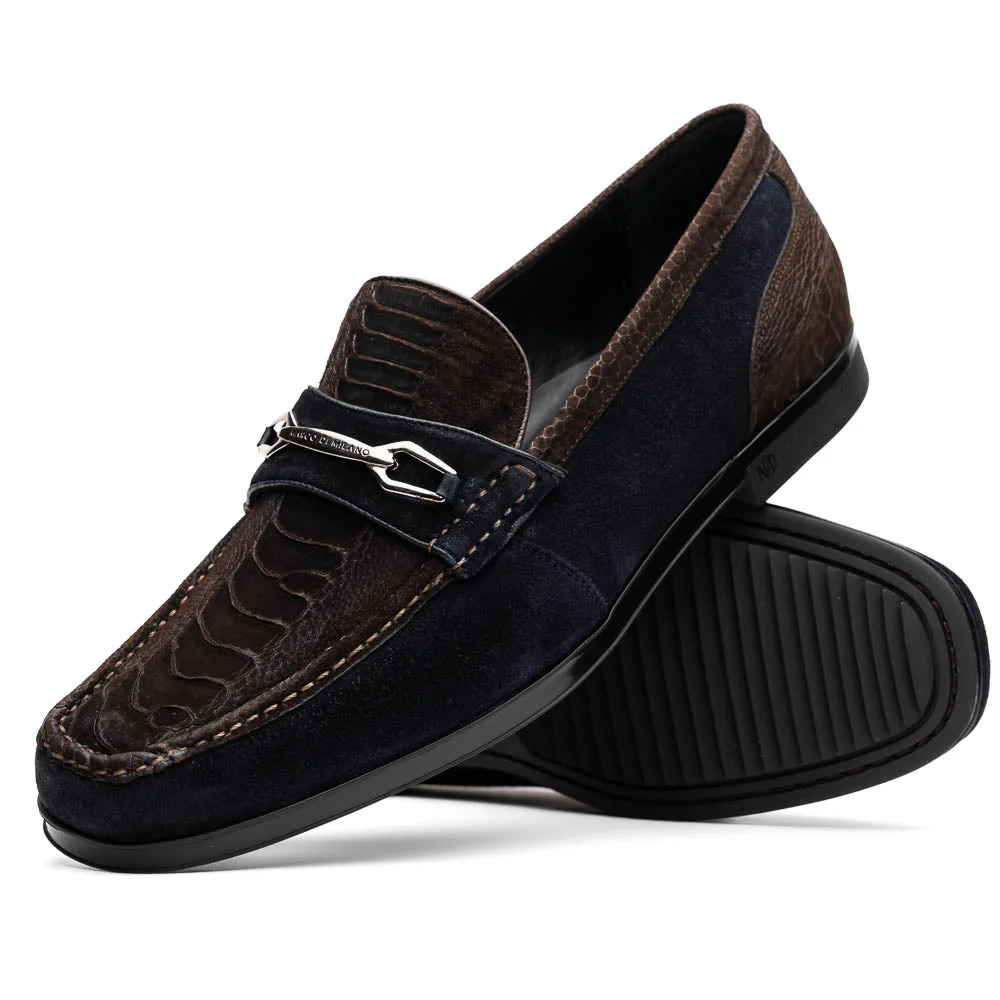 Marco Di Milano Hugo Belt Navy / Brown - Image 2