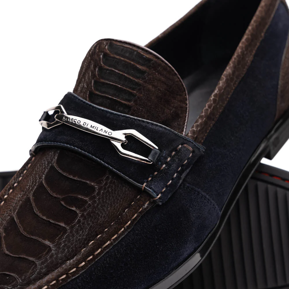 Marco Di Milano Hugo Belt Navy / Brown - Image 3