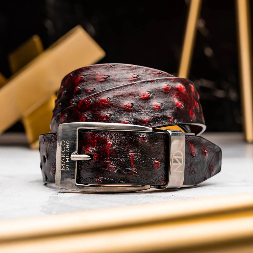Marco Di Milano Domenico Belt Blackcherry - Image 4