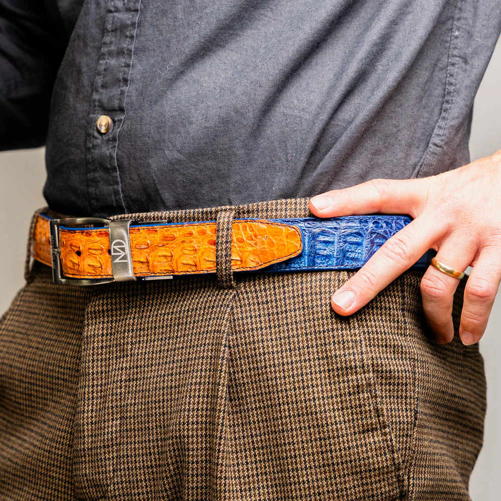 Marco Di Milano Luciano Belt Blue / Brandy - Image 6