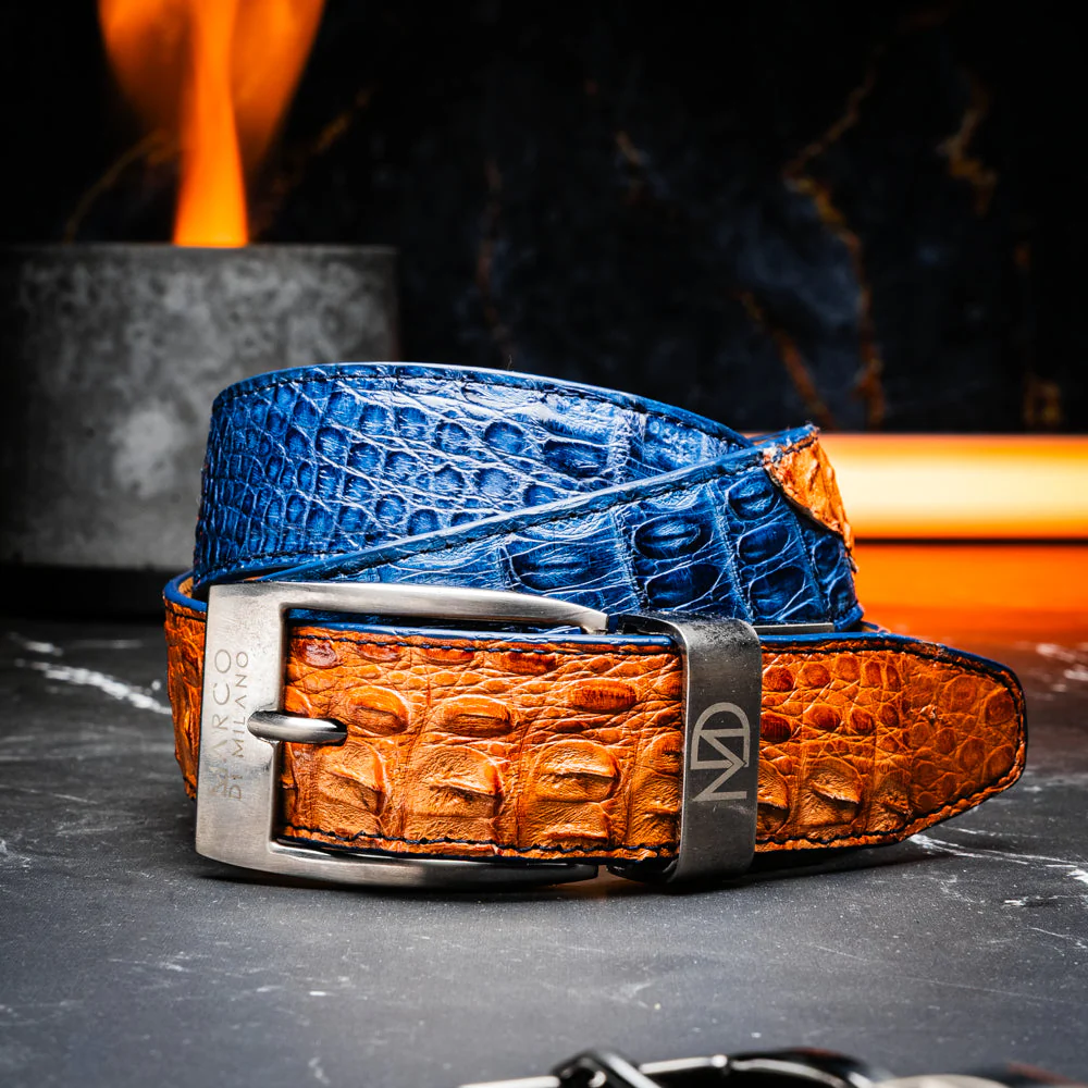 Marco Di Milano Luciano Belt Blue / Brandy - Image 7