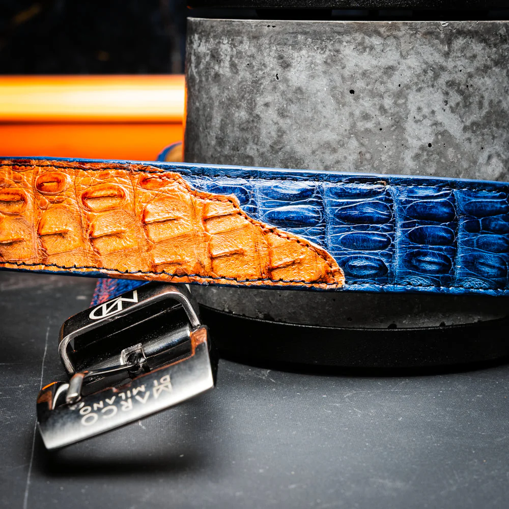 Marco Di Milano Luciano Belt Blue / Brandy - Image 8