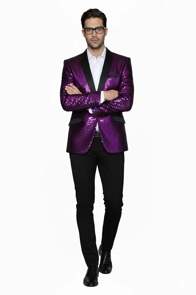 Mardi Gras Suit - Purple - Image 4