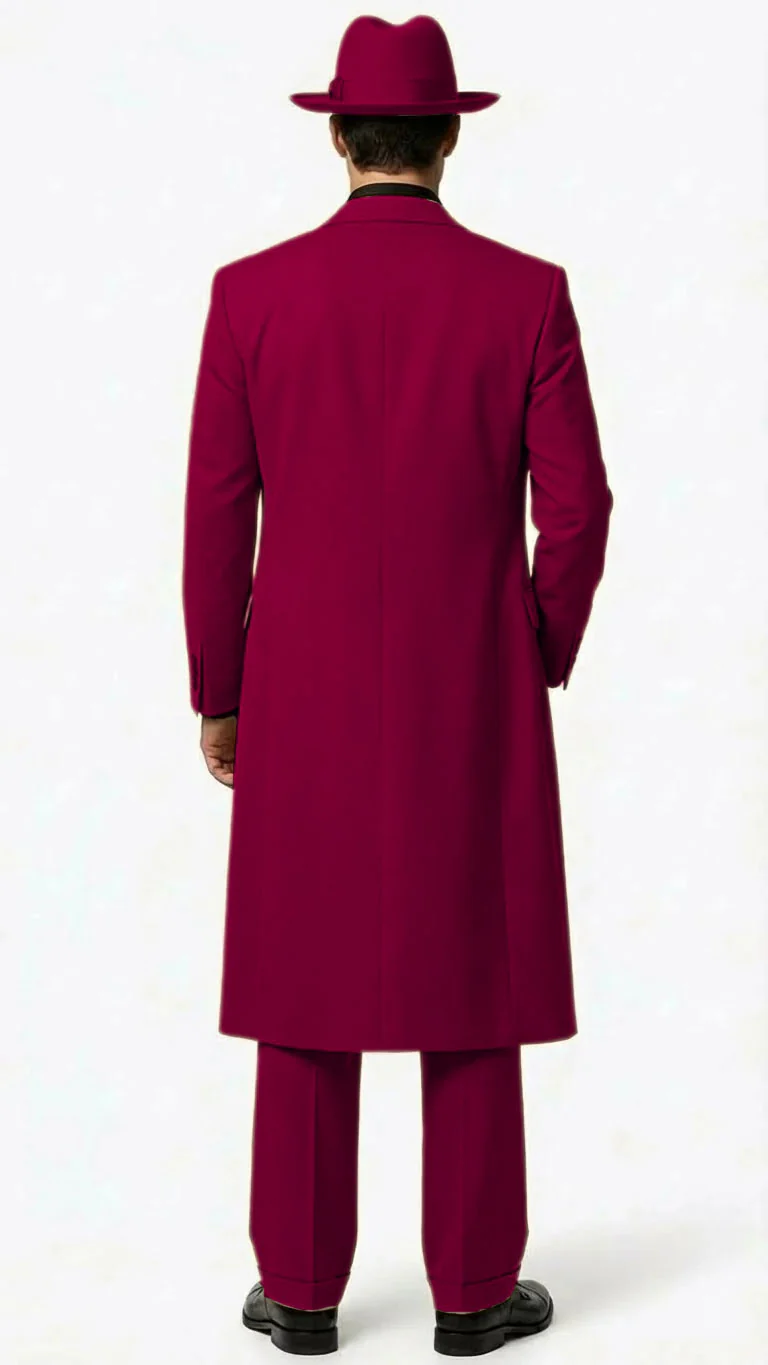 Men’s 1920s Red Zoot Suit – Long Mafia Gangster Three-Piece Vintage Outfit Zuit Pachuco Style - Image 14