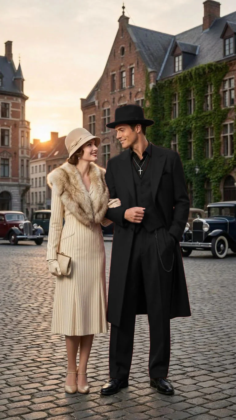Men’s 1920s Red Zoot Suit – Long Mafia Gangster Three-Piece Vintage Outfit Zuit Pachuco Style - Image 26