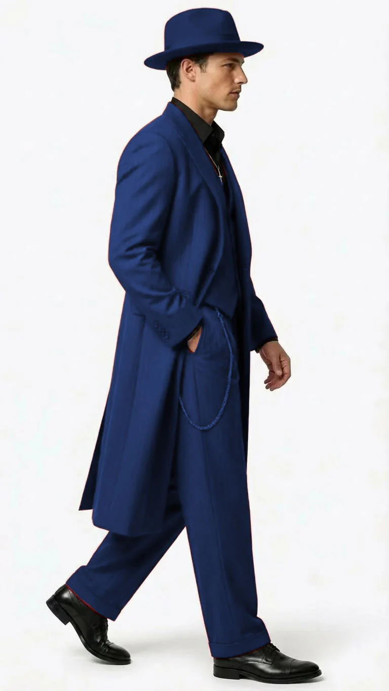 Men’s 1920s Red Zoot Suit – Long Mafia Gangster Three-Piece Vintage Outfit Zuit Pachuco Style - Image 32