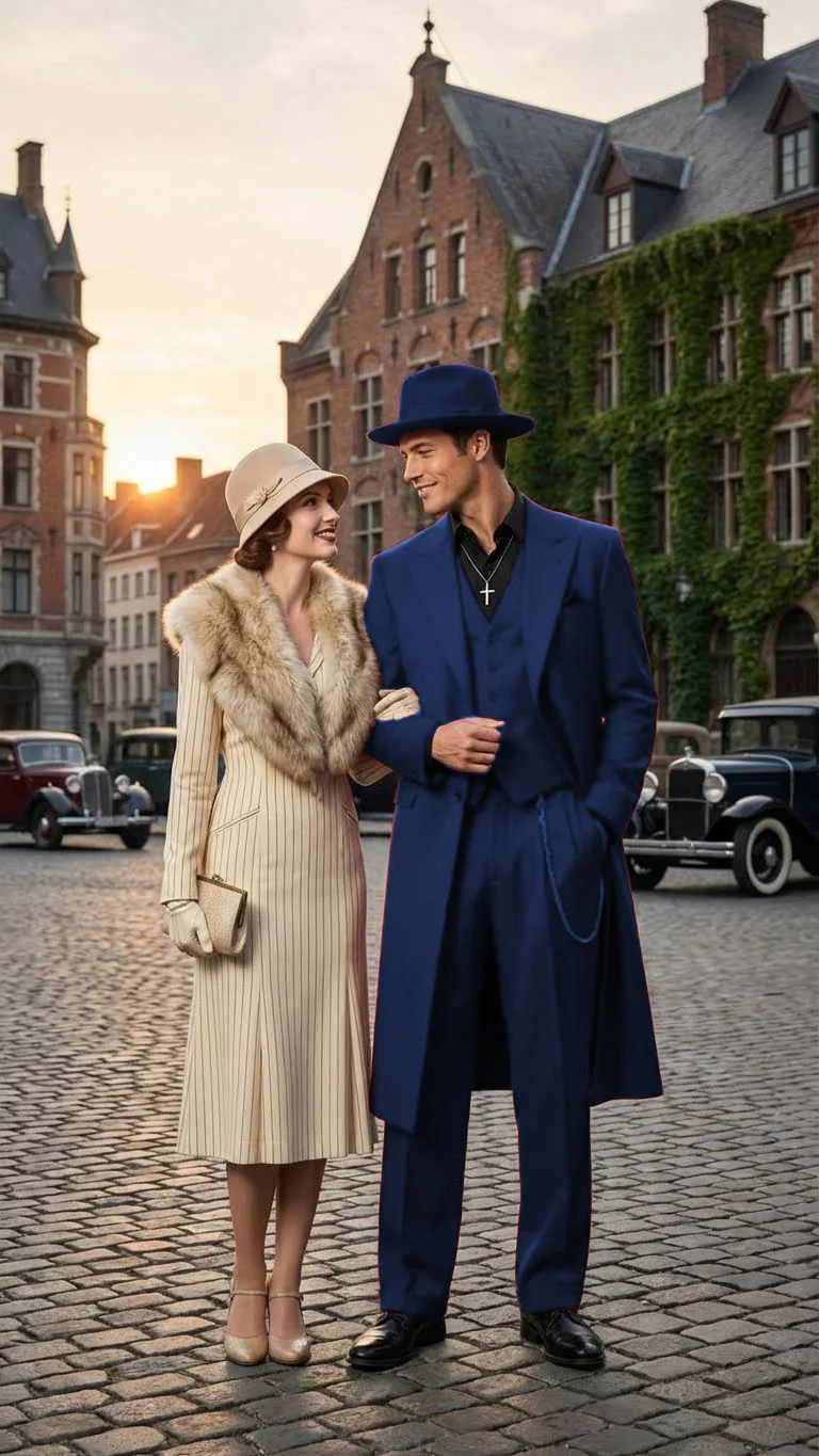 Men’s 1920s Red Zoot Suit – Long Mafia Gangster Three-Piece Vintage Outfit Zuit Pachuco Style - Image 35