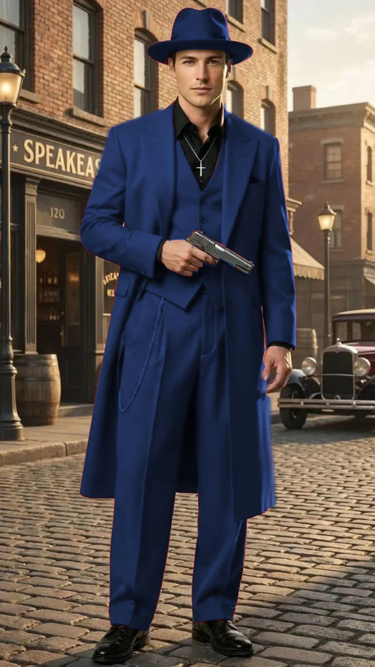 Men’s 1920s Red Zoot Suit – Long Mafia Gangster Three-Piece Vintage Outfit Zuit Pachuco Style - Image 37