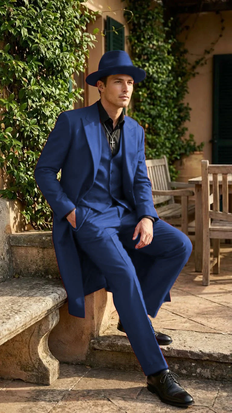 Men’s 1920s Red Zoot Suit – Long Mafia Gangster Three-Piece Vintage Outfit Zuit Pachuco Style - Image 38