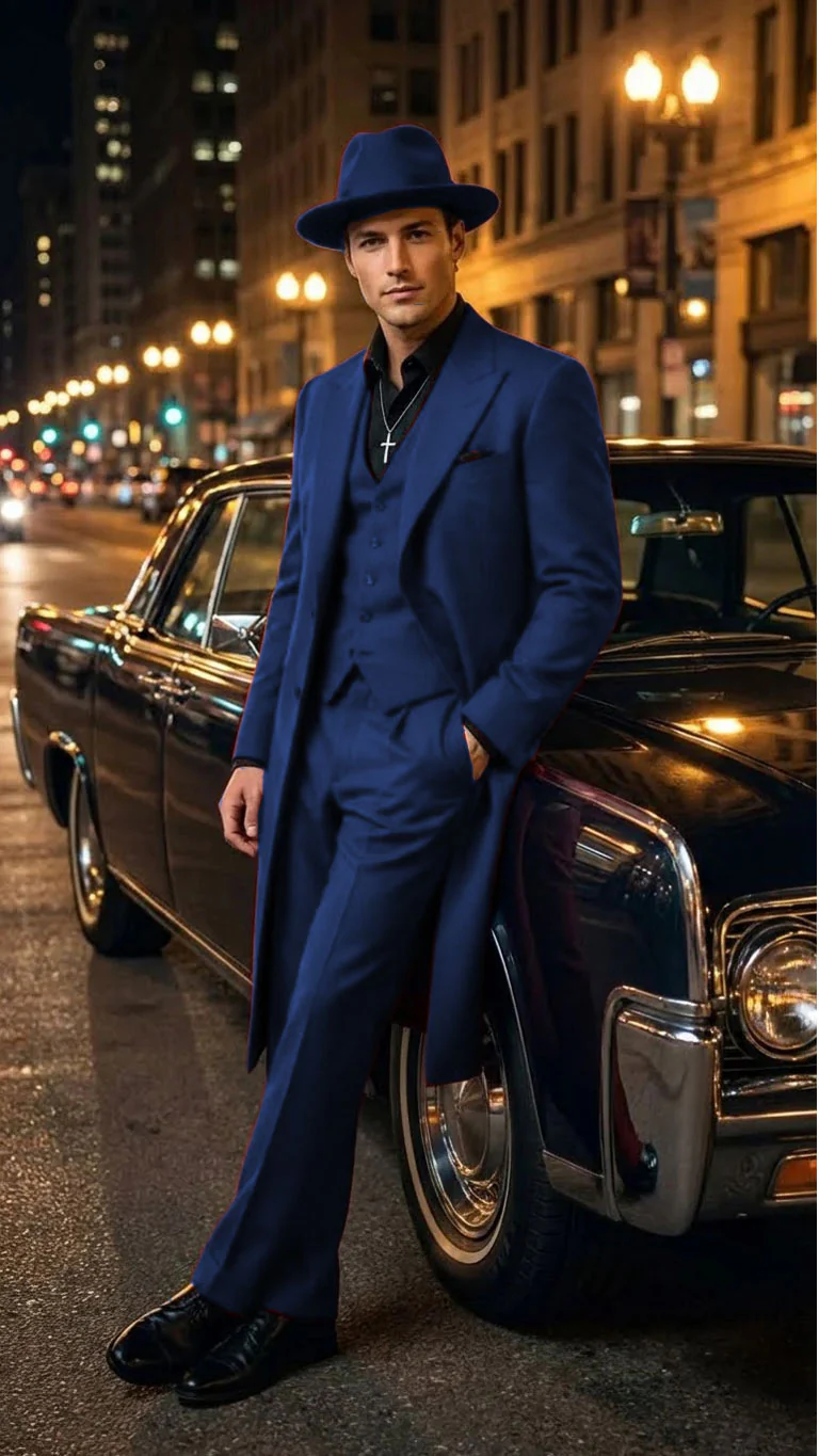 Men’s 1920s Red Zoot Suit – Long Mafia Gangster Three-Piece Vintage Outfit Zuit Pachuco Style - Image 39