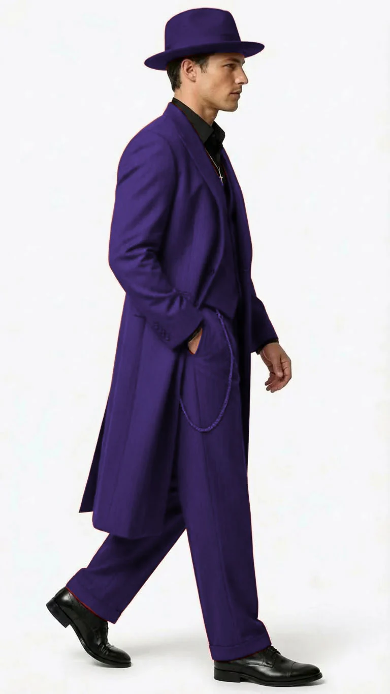 Men’s 1920s Red Zoot Suit – Long Mafia Gangster Three-Piece Vintage Outfit Zuit Pachuco Style - Image 45