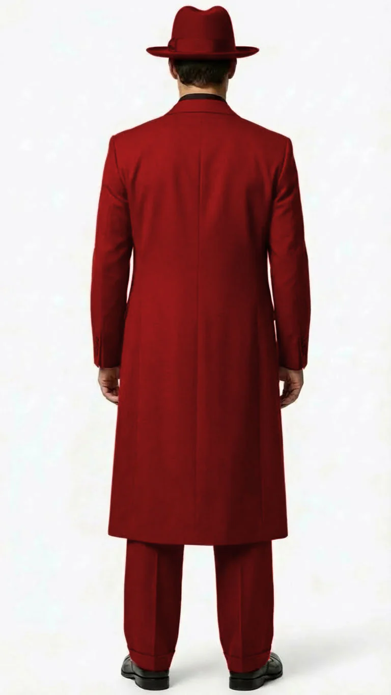 Men’s 1920s Red Zoot Suit – Long Mafia Gangster Three-Piece Vintage Outfit Zuit Pachuco Style - Image 52