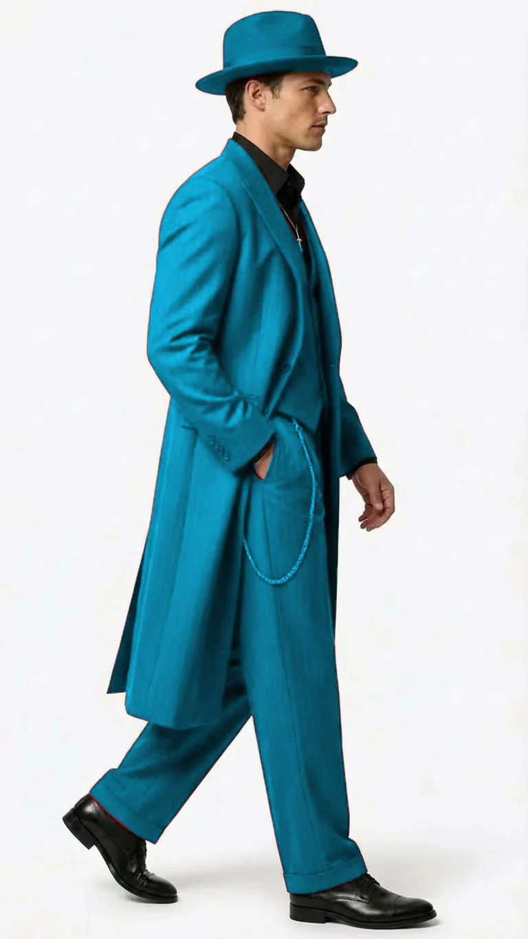 Men’s 1920s Red Zoot Suit – Long Mafia Gangster Three-Piece Vintage Outfit Zuit Pachuco Style - Image 62