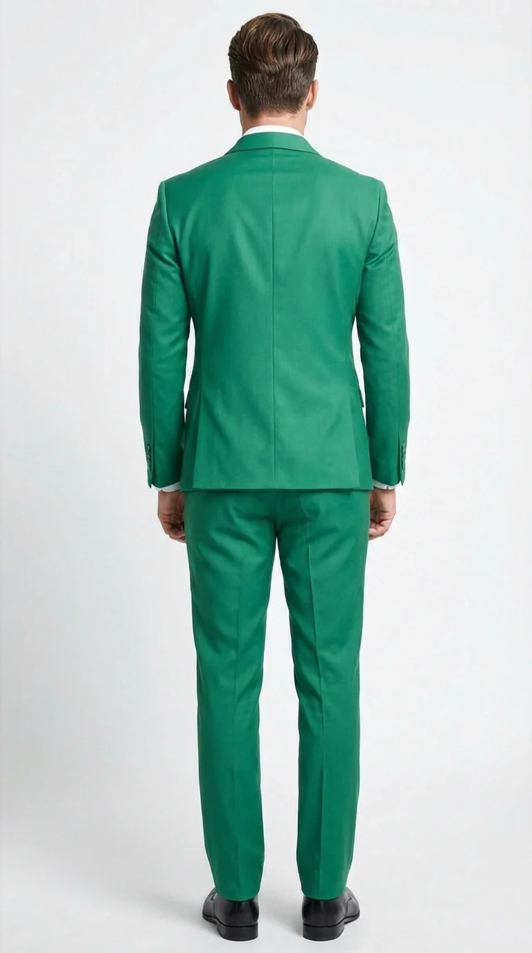 Men’s Augusta Green Emerald Light Green Suit – Slim Fit 2 Piece Formal Suit for Wedding, Prom and Evening Events - Image 3