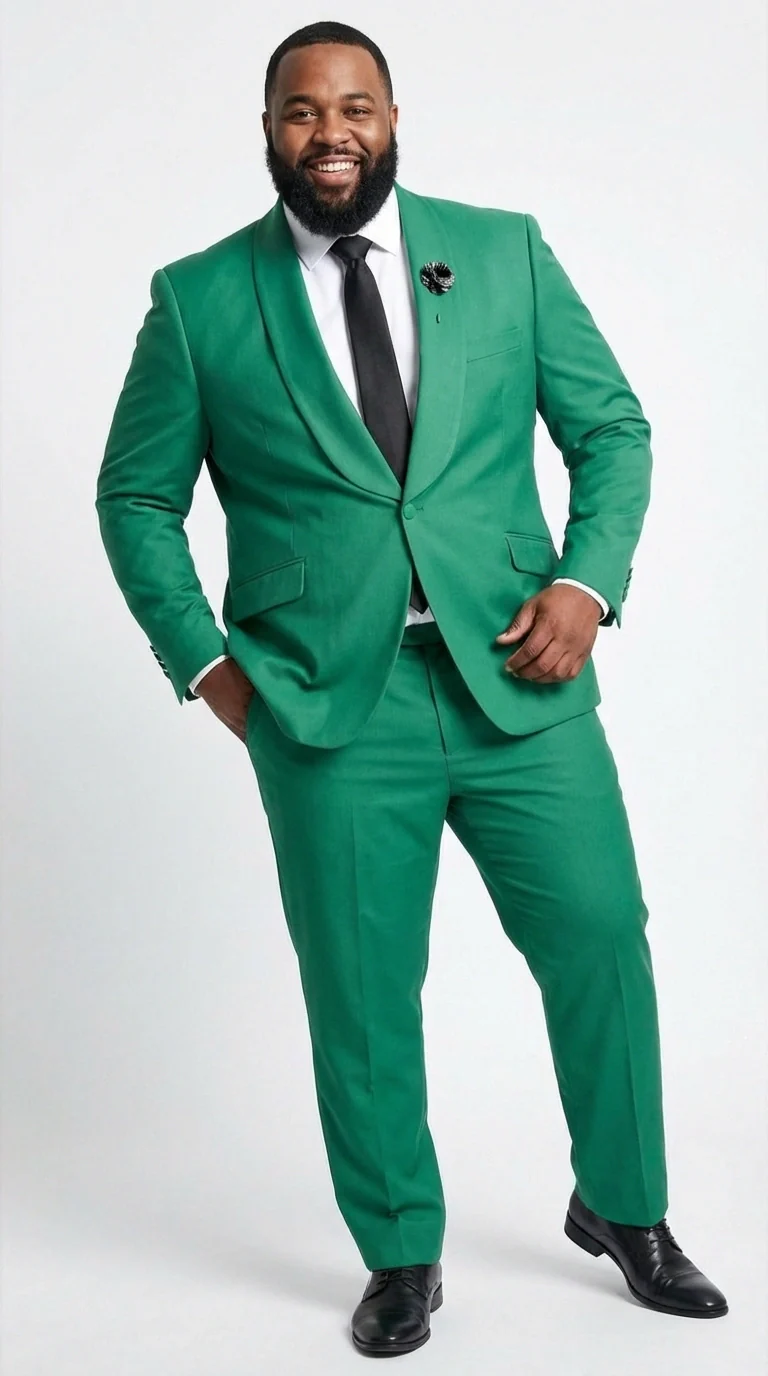 Men’s Augusta Green Emerald Light Green Suit – Slim Fit 2 Piece Formal Suit for Wedding, Prom and Evening Events - Image 8