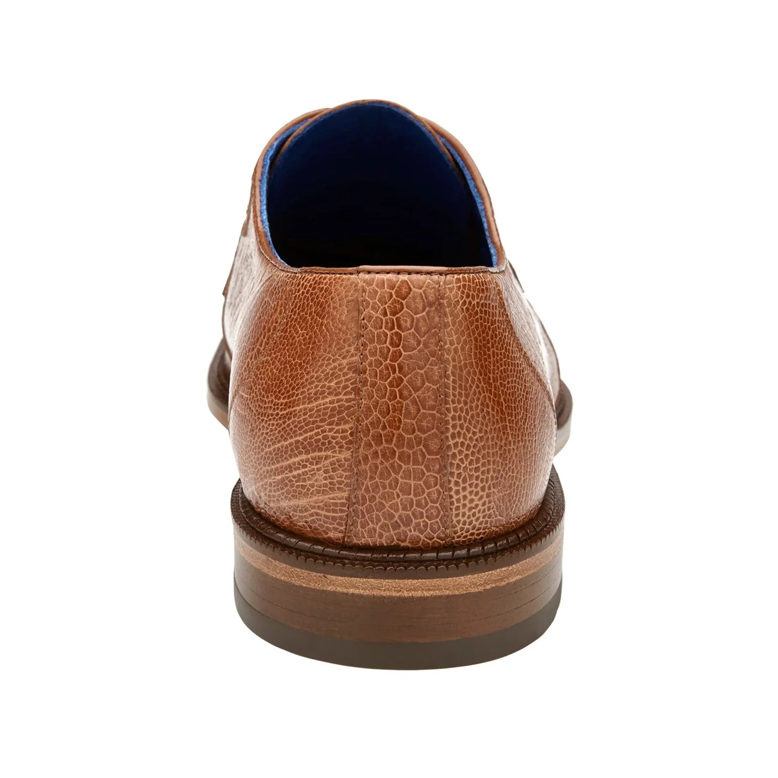 Men's Belvedere Siena Ostrich Leg Moc Toe Dress Shoe – Burned Amber - Image 5