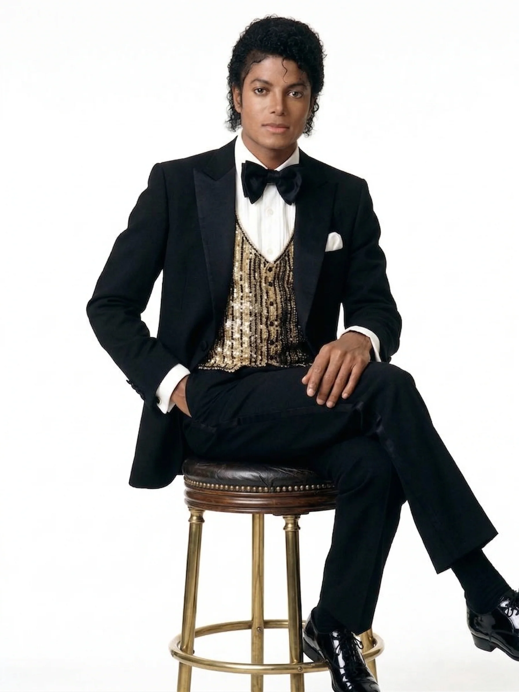 Men’s Black Tuxedo Blazer Michael Jackson Award Ceremony Vintage Jacket – Classic Formal, Elegant Party Dinner Jacket - Image 3