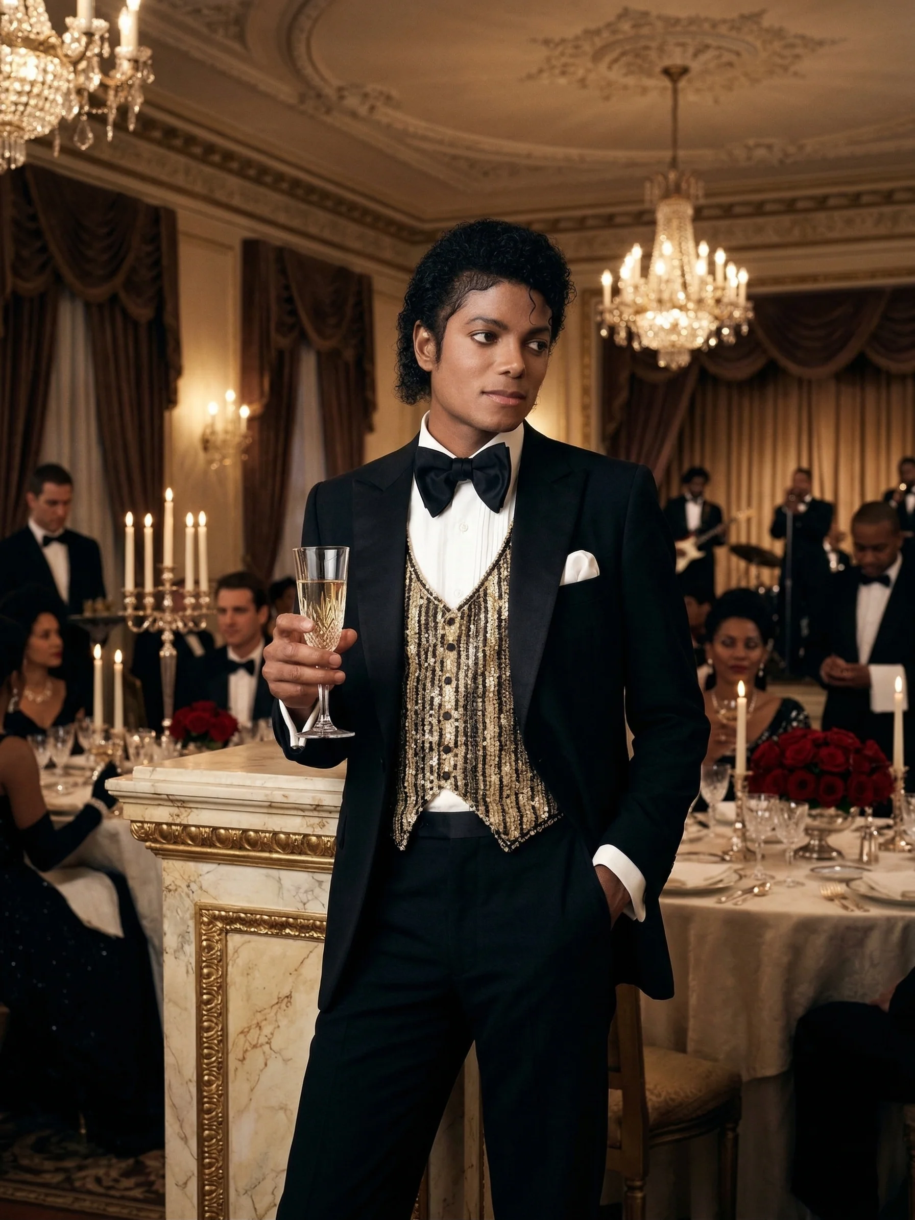 Men’s Black Tuxedo Blazer Michael Jackson Award Ceremony Vintage Jacket – Classic Formal, Elegant Party Dinner Jacket - Image 4